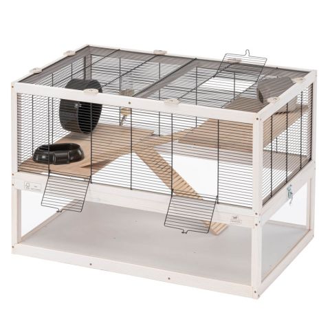 Ferplast Domster 80 - Hamsterkooi - 80x56x50 cm - White wash