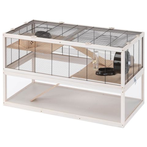 Ferplast Domster 100 - Hamsterkooi - 100x61x50 cm - White wash