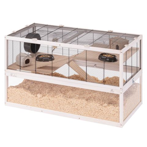 Ferplast Domster 100 - Hamsterkooi - 100x61x50 cm - White wash