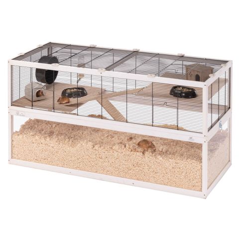 Ferplast Domster 120 - Hamsterkooi - 120,5x10,5x52 cm - White wash