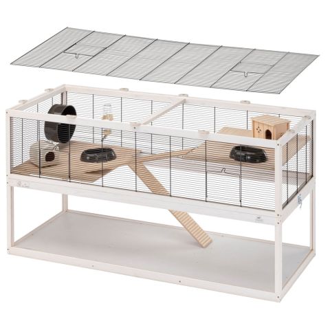Ferplast Domster 120 - Hamsterkooi - 120,5x10,5x52 cm - White wash