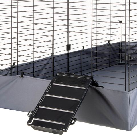 Ferplast Hub 02 - Konijnenkooi - 120x90x80 cm - Grijs - 7,22 kg