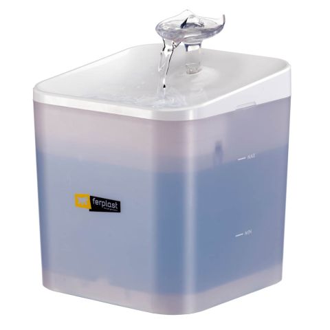 Ferplast Ares - Drinkfonteint kat - 16x16x20 cm - Wit