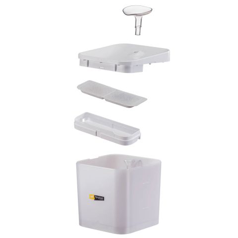 Ferplast Ares - Drinkfonteint kat - 16x16x20 cm - Wit