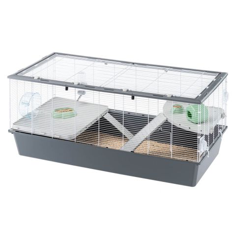 Ferplast Criceti 120 - Hamsterkooi - 119x58x53,5 cm - Wit/Grijs/Groen