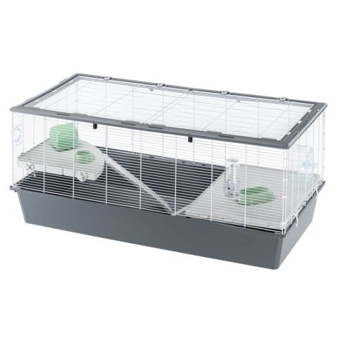 Ferplast Criceti 120 - Hamsterkooi - 119x58x53,5 cm - Wit/Grijs/Groen