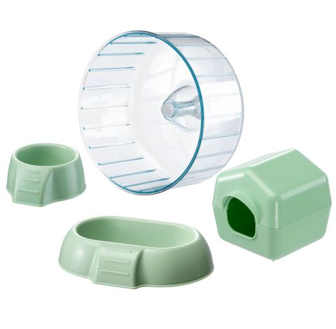 Ferplast Criceti 120 - Hamsterkooi - 119x58x53,5 cm - Wit/Grijs/Groen