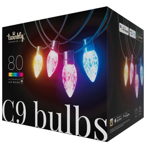 Twinkly C9 Lights 80 RGB - Kerstboomverlichting - 