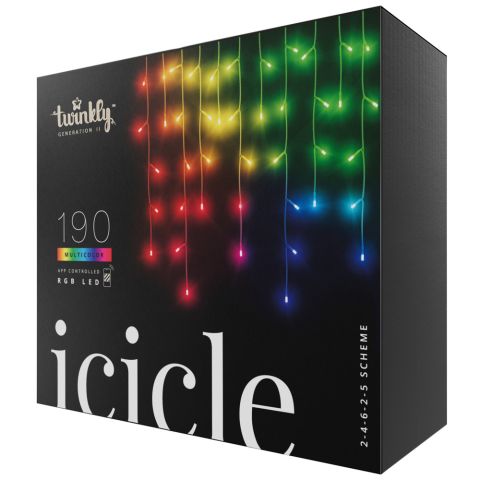 Twinkly Icicle 190 RGB - Ijspegelverlichting - 