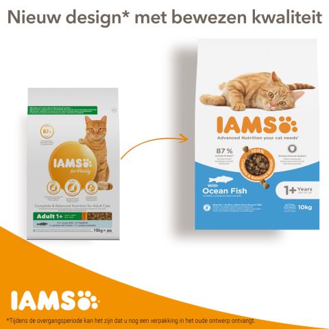 IAMS Adult - Kattenvoer  - Vis - 10 kg
