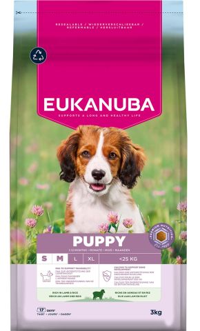 Eukanuba Puppy Small/Medium  - Hondenvoer - Lam - 3 kg