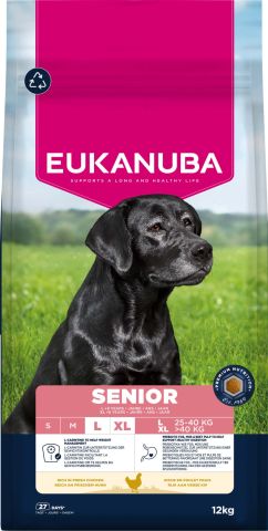 Eukanuba Senior Large/Extra Large  - Hondenvoer - Kip - 12 kg
