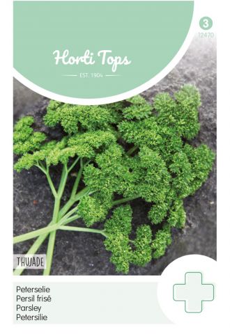 Hortitops Peterselie Petroselinum crispum Thujade Orig. Donkergroene - Kruidenzaden - 3 gram