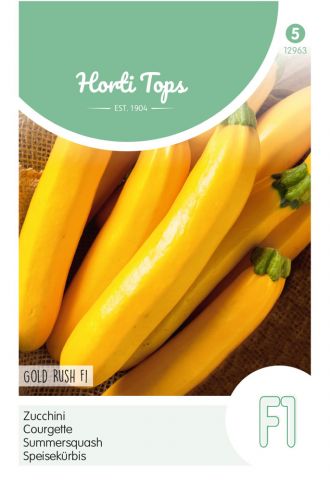Hortitops Courgette Cucurbita pepo Gold Rush F1 - Groentezaden - 2 gram