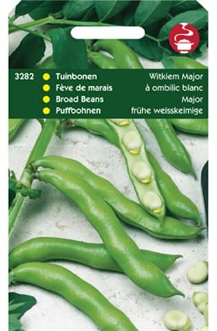 Hortitops Tuinbonen Vicia faba Witkiem Major - Groentezaden - 75 gram