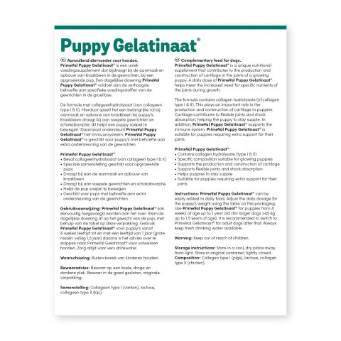 Primeval Gelatinaat Puppy - Voedingssupplement - 350 gram