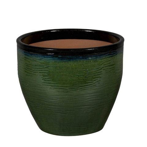 Passion for Pottery Corsica 28N - Bloempot - Jade - Ø 38 cm - 38 cm
