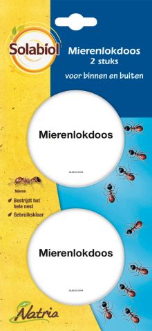 Solabiol Natria Mierenlokdoos - Tegen mieren - blister - 2 stuks