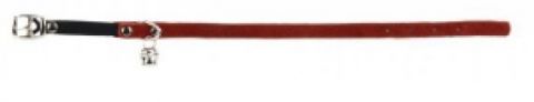 Beeztees - Kattenhalsbandje - Rood - Leer - 10 mm