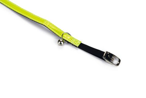 BEEZTEES Reflecterend - Kattenhalsbandje - Geel - Nylon - 32x1x0,2 cm - 10 mm