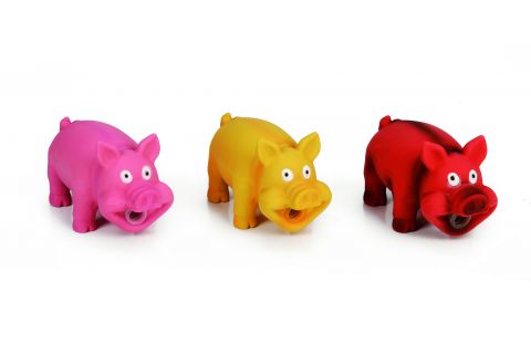 Beeztees Piggie  - Hondenspeelgoed - Gekleurd - 9x7,5x26 cm - 1 stuk
