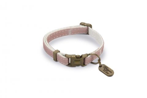 Designed by Lotte Virante - Kattenhalsbandje - Roze - Nylon - 20 - 30 cm x 10 mm - 10 mm