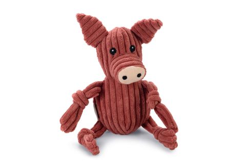 Beeztees Varken Piggy - Knuffel - Hondenspeelgoed - Roze - 33x11x10 cm