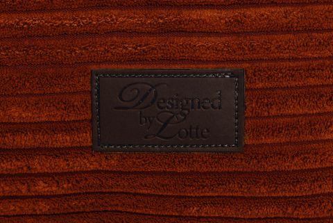 Designed by Lotte Ribbed - Hondenmand - Terracotta