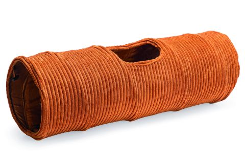 Designed by Lotte Rib - Kattentunnel - Terracotta - 75x25x25 cm
