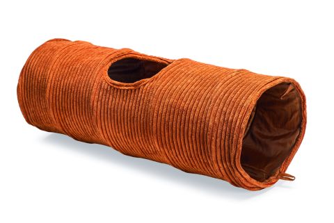 Designed by Lotte Rib - Kattentunnel - Terracotta - 75x25x25 cm