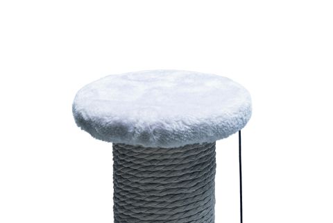 Beeztees Serpa - Krabpaal - Pluche - Grijs - 35x35x60 cm