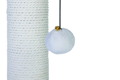 Beeztees Serpa - Krabpaal - Pluche - Wit - 50x50x92 cm