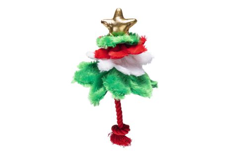 Beeztees Kerstboom - Knuffel - Flowtouw- Kerst Hondenspeelgoed - 