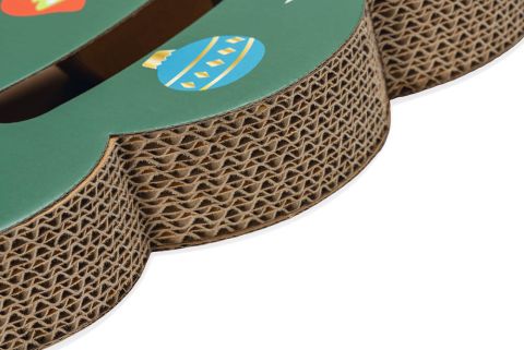 Beeztees Kerstboom Krabkarton - Kerst kattenspeeltje - 