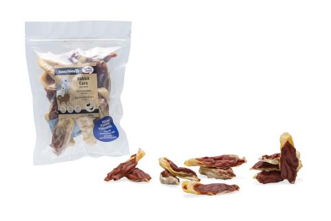 Beeztees Konijnenoren - Hondensnack - Konijn - Eend - 250 gram