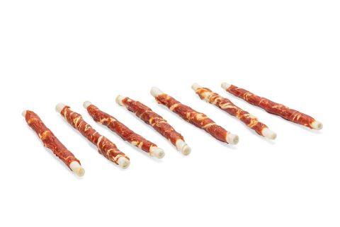 Beeztees Kauwstick - Hondensnack - Eend - Vis - 20 cm - 7 stuks