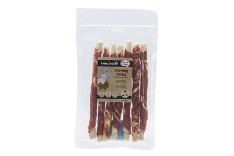 Beeztees Kauwstick - Hondensnack - Eend - Vis - 20 cm - 7 stuks