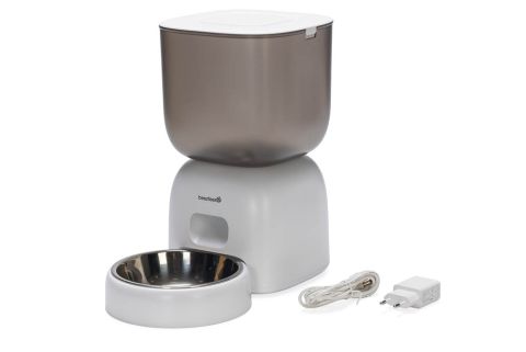 Beeztees Chris - Automatische voerbak - 3 liter - 32x32,7x8,7 cm - Wit
