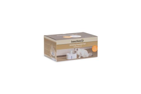 Beeztees Sef - Drinkfontein - 2,5 liter - 26x17x17,5 cm - Wit