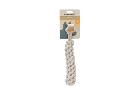 Beeztees Osa - Flostouw - Koffiehout - Hondenspeelgoed - Hout|Wit - Medium