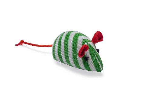 Beeztees Kerstmuizen - Kattenspeeltje - Rood/Groen - 10x4x4 cm - 4 stuks