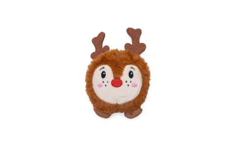 Beeztees Kerstfiguren - Knuffel - Hondenspeelgoed - Multi - 9x7x5 cm - 1 stuk