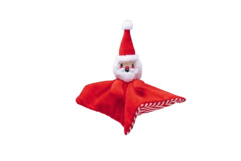 Beeztees Doek Kerstman - Knuffel - Hondenspeelgoed - Rood - 21x15 cm