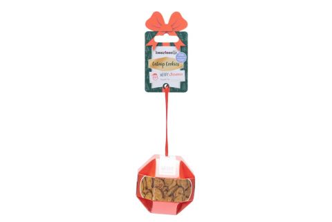 Beeztees Kerstbal Cookies met Catnip - Kattensnack - 30 gram
