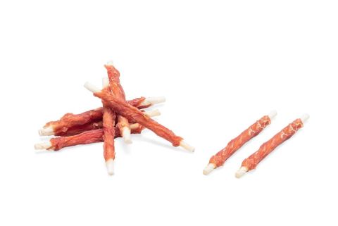 Beeztees Kerst kauwstaaf - Hondensnack - Eend - 12,5 cm - 8 stuks