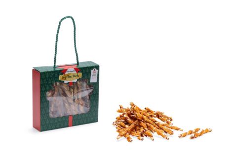 Beeztees Kerst kauwstaaf - Hondensnack - Kip - 12,5 cm - 30 stuks