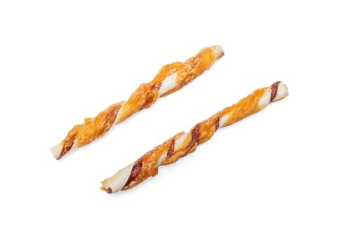 Beeztees Kerst kauwstaaf - Hondensnack - Kip - 12,5 cm - 30 stuks