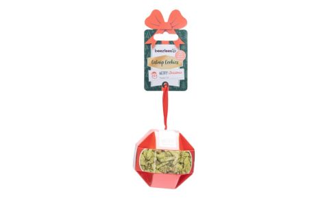 Beeztees Kerstbal Cookies met Catnip - Kattensnack - 30 gram