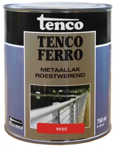 Tenco - Tencoferro - Roestwerende Ijzerverf - 403 Rood - 750 ml