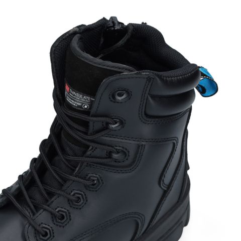 Bata Helix Longreach Rits - Brede leest - Werkschoenen - Zwart S3